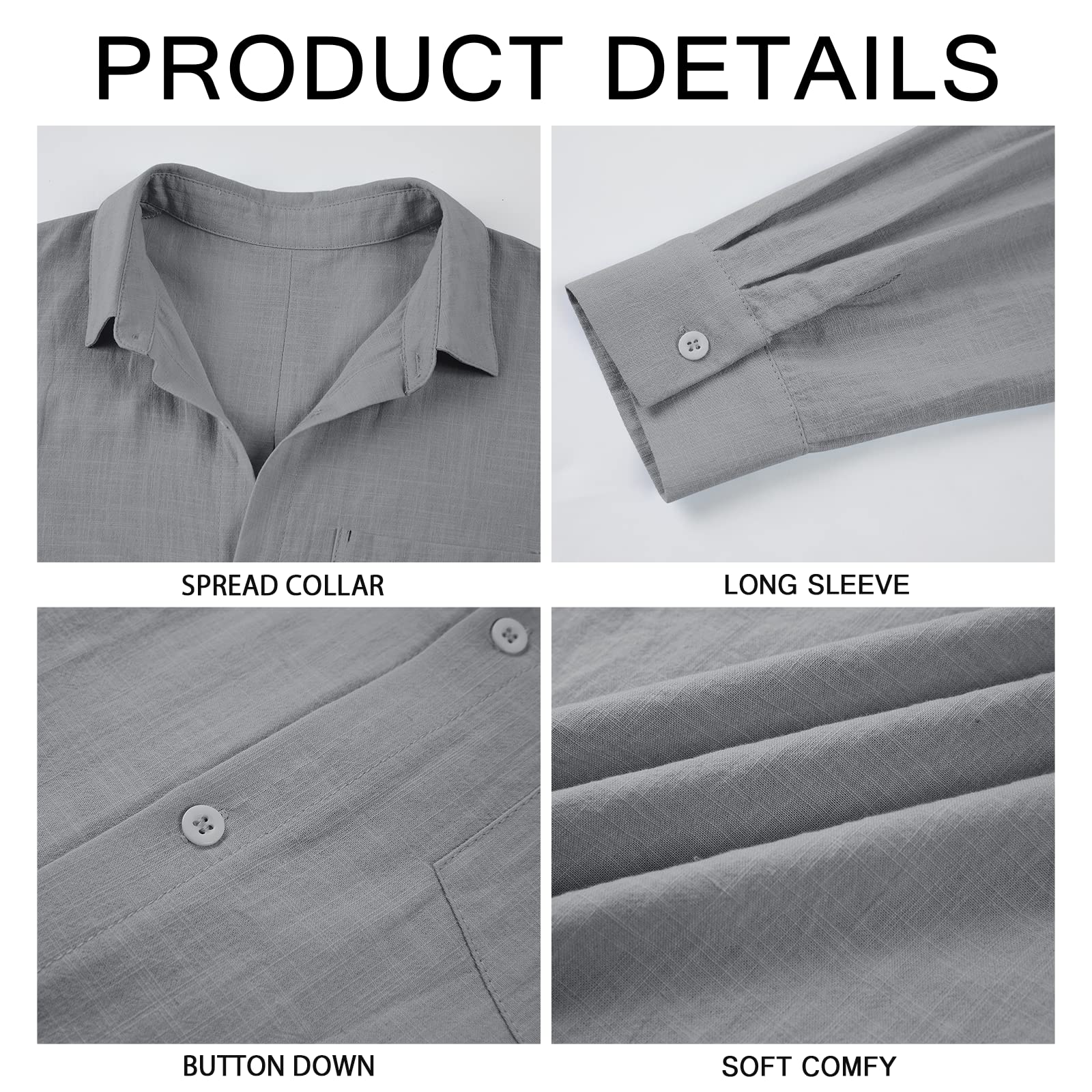 Runcati Womens Button Down Shirts Linen Cotton Long Sleeve Blouse Tunic Tops Cover Up Shirt Loose Beach Bikini Dress