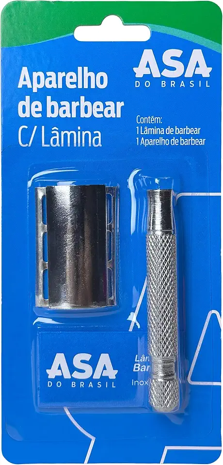 Aparelho de Barbear C/Lâmina, Asa do Brasil, Inox