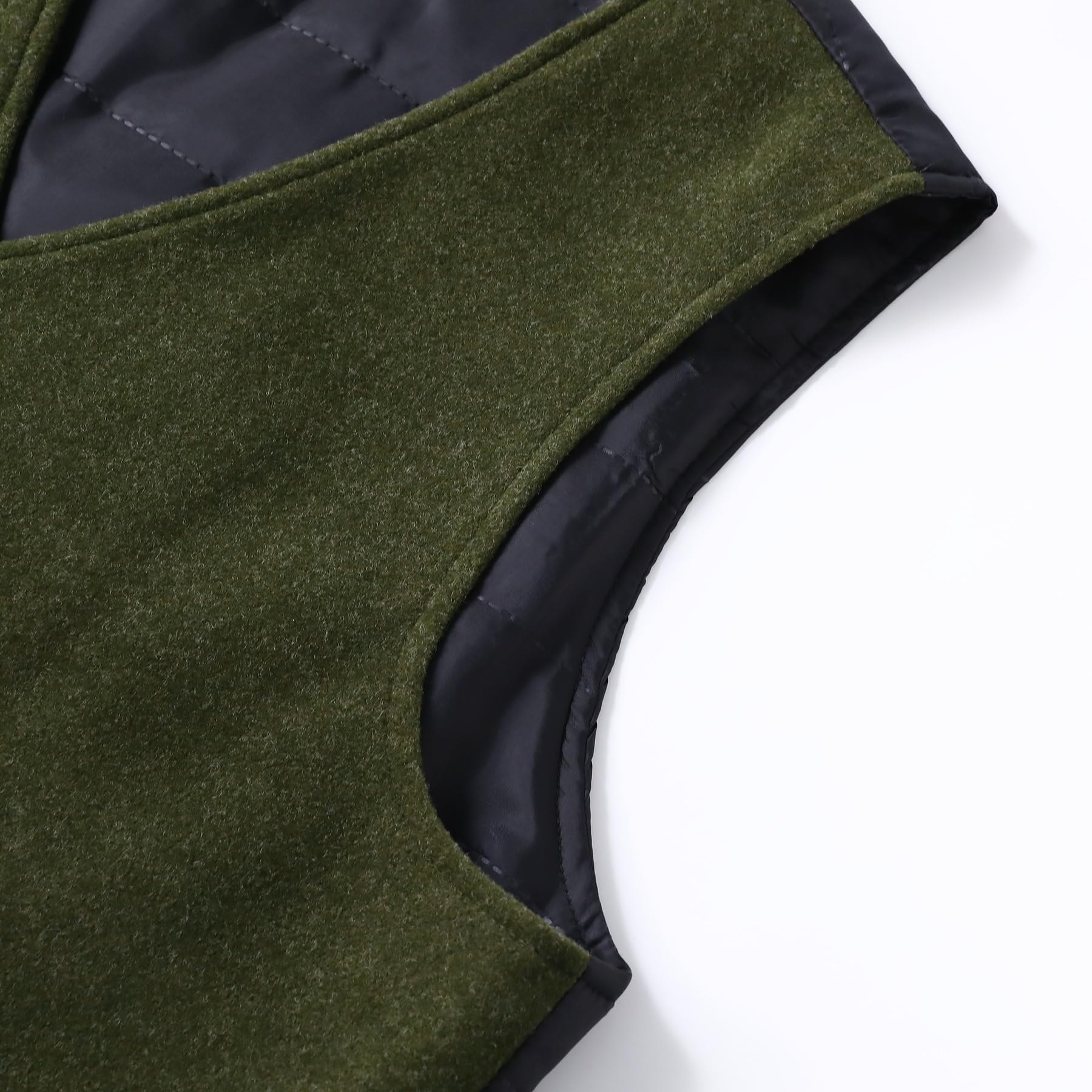 Allthemen Gilet da Abito da Uomo Scollo V Vest Monopetto Elegante Slim Blazer Senza Maniche Business Casual