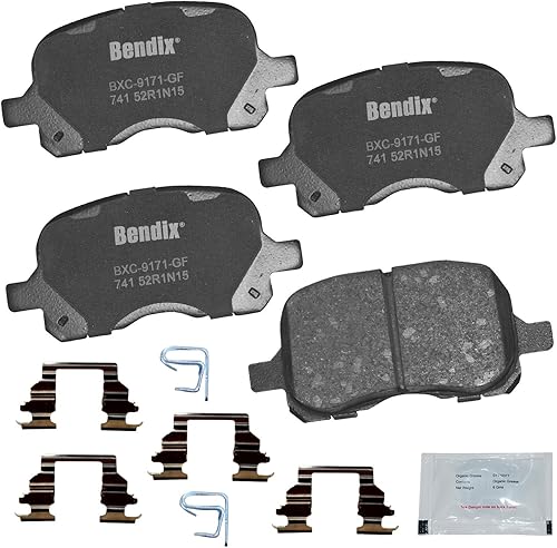 Vista 309 de Bendix Priority1 CFC1035 Pastillas de freno delanteras de cerámica para modelos seleccionados Chevrolet Aveo, Aveo5, Optra, Spark, Spark EV, Pontiac