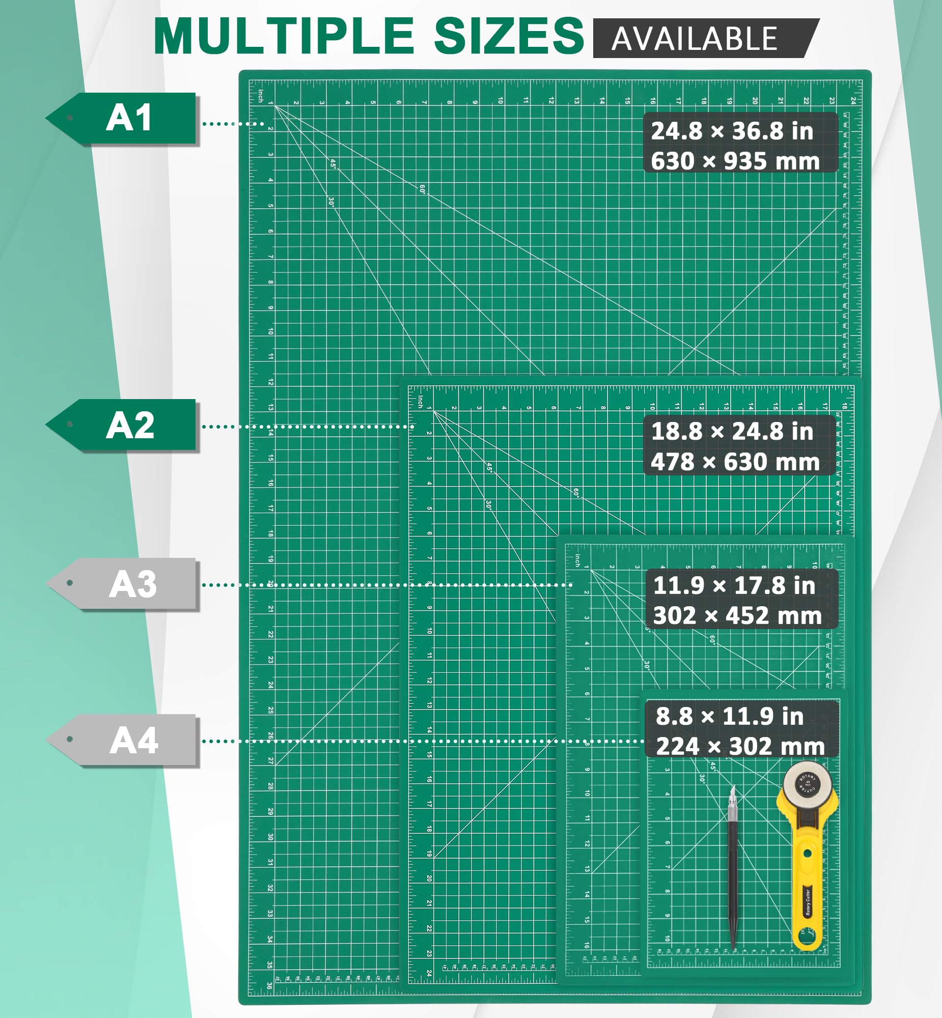 Self Healing Sewing Mat - 24" x 36" Rotary Cutting Board -2