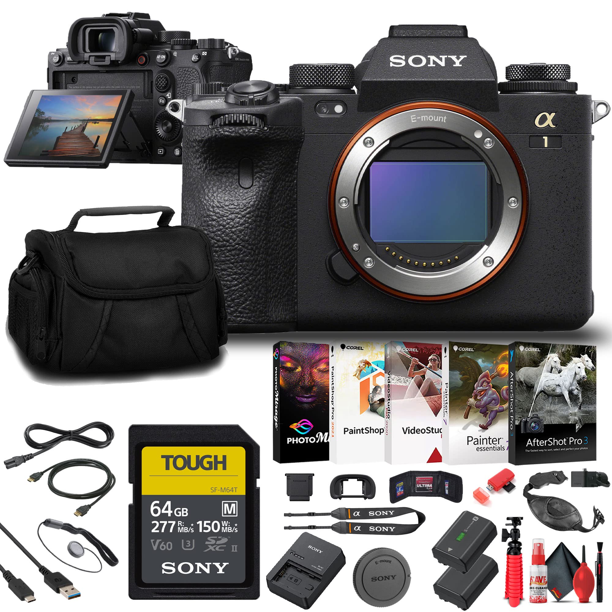 Amazon.com : Sony a1 Mirrorless Camera (ILCE-1/B) + 64GB Card +