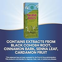 Vista 3 de Nature's Way Nature Works Swedish Bitters Extracto de hierbas tradicionales europeas usado para la digestión, 3.38 onzas líquidas