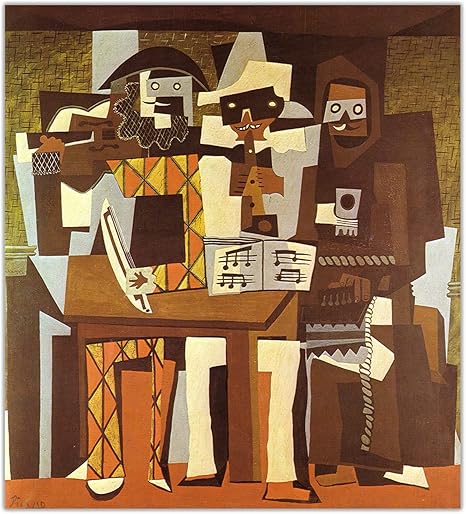 Amazon パブロ ピカソのポスターと版画 三人の楽士 キャンバス絵画ヴィンテージイラストリビングルームのウォールアート家の装飾写真60x60cmx1フレームなし ウォールステッカー オンライン通販 Amazon パブロ ピカソのポスターと版画 三人の楽士 キャンバス絵画ヴィンテージイラストリビングルームのウォールアート家の装飾写真60x60cmx1フレームなし ウォールステッカー オンライン通販