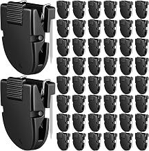 Feifeiya 50 Pcs Cubicle Clips Fabric Panel Cubicle Accessories Fabric Partition Panel Wall Clip Office Photos Wall for Notes Memos Standard Size, 40-Sheet Capacity (Black)