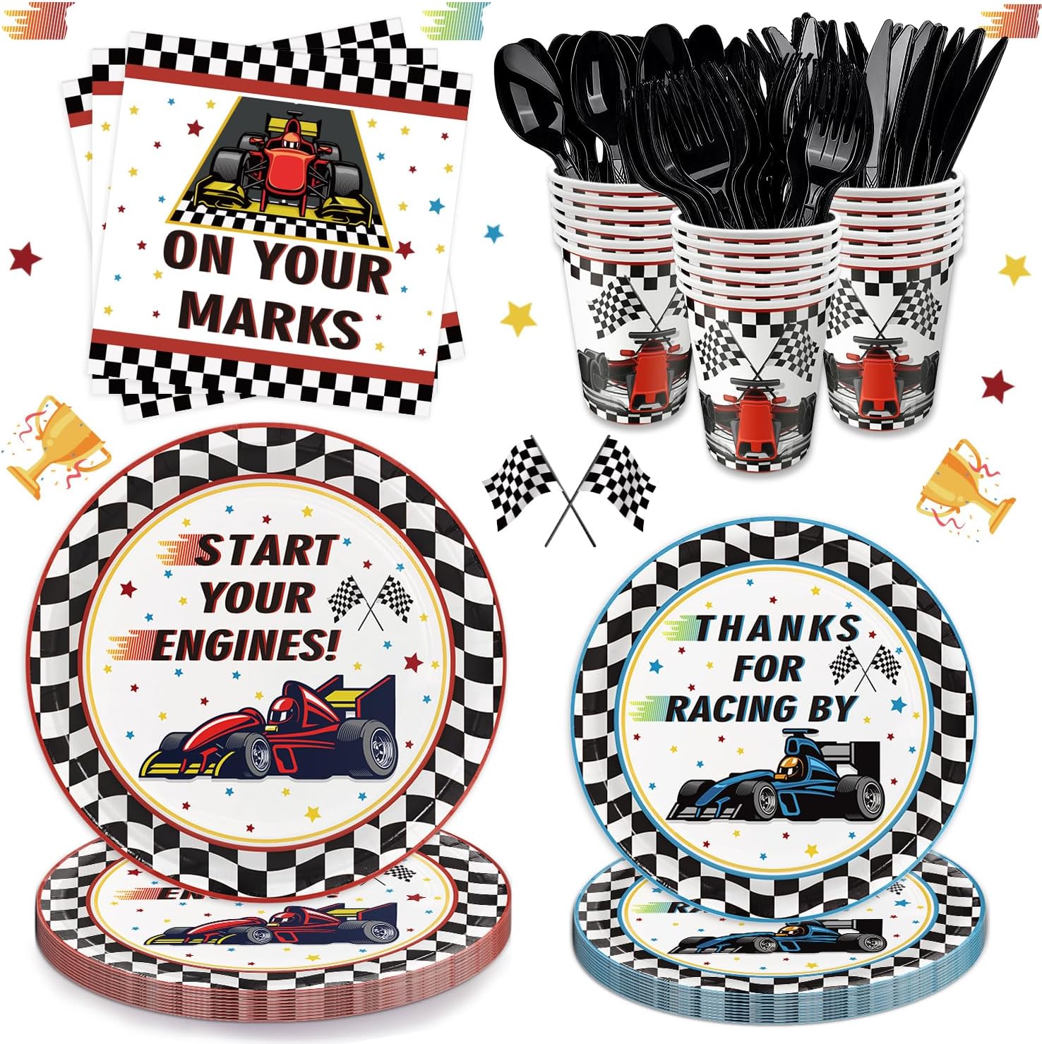 Race Car Birthday Party Supplies Tableware Racing Car Party