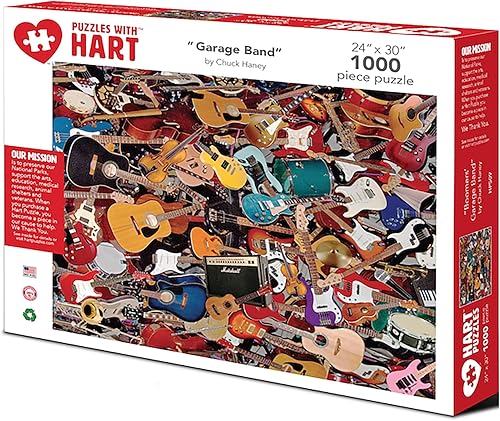 Miniatura 1 de Hart Puzzles Garage Band - Rompecabezas de 1000 piezas, 1 EA