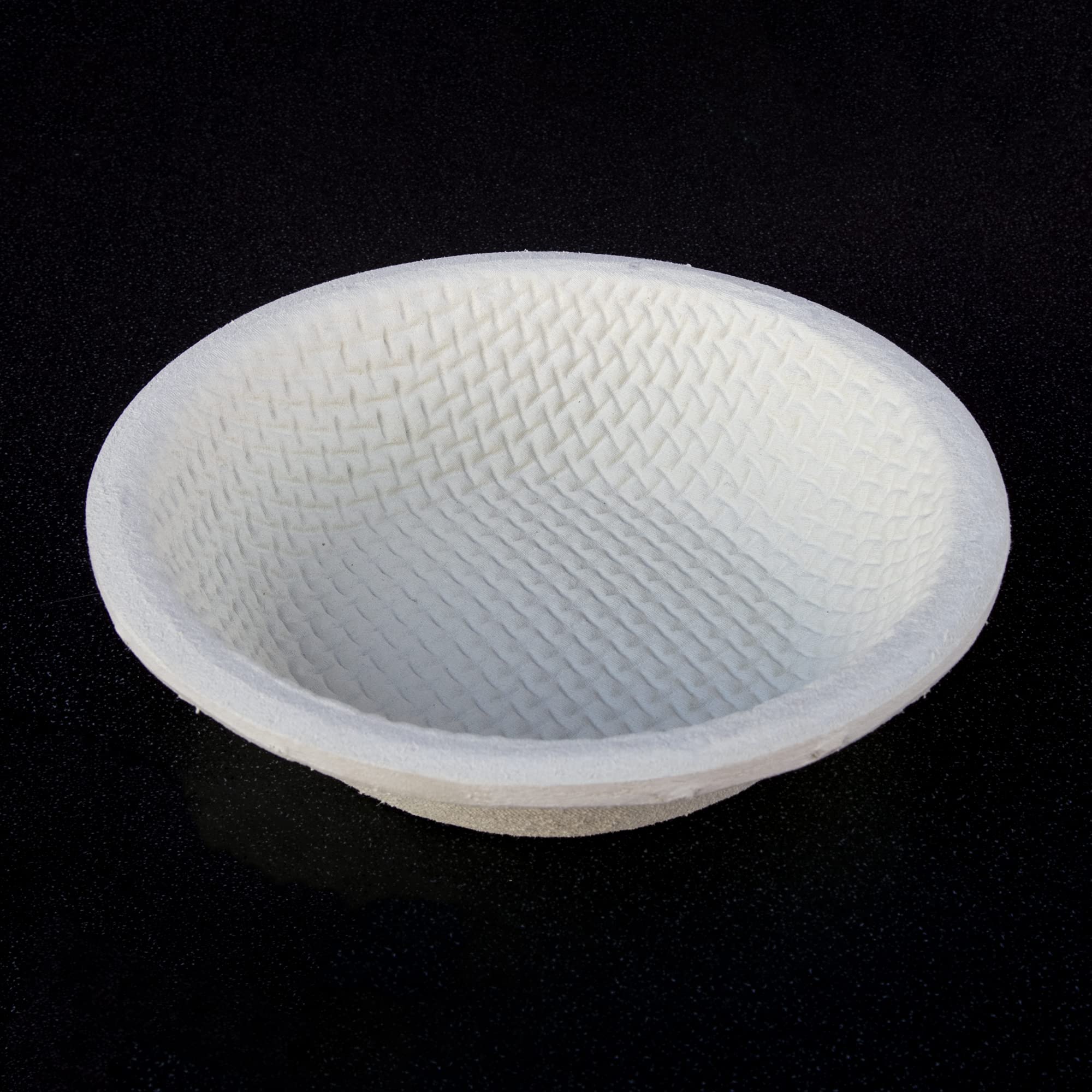 Professional Eco-Friendly 1kg Round Waffle Pattern Proofing Basket Banneton Brotform Brotformen Bread Making - Heavy Duty - Sustainable Wood Pulp Eco Friendly
