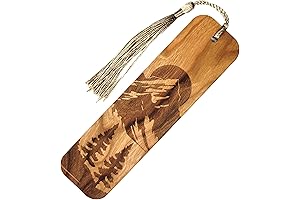 Livin Harmony Nature Mountain Bookmarks for Men: Exceptional Wooden Bookmarks for Adventure-loving Bookworms
