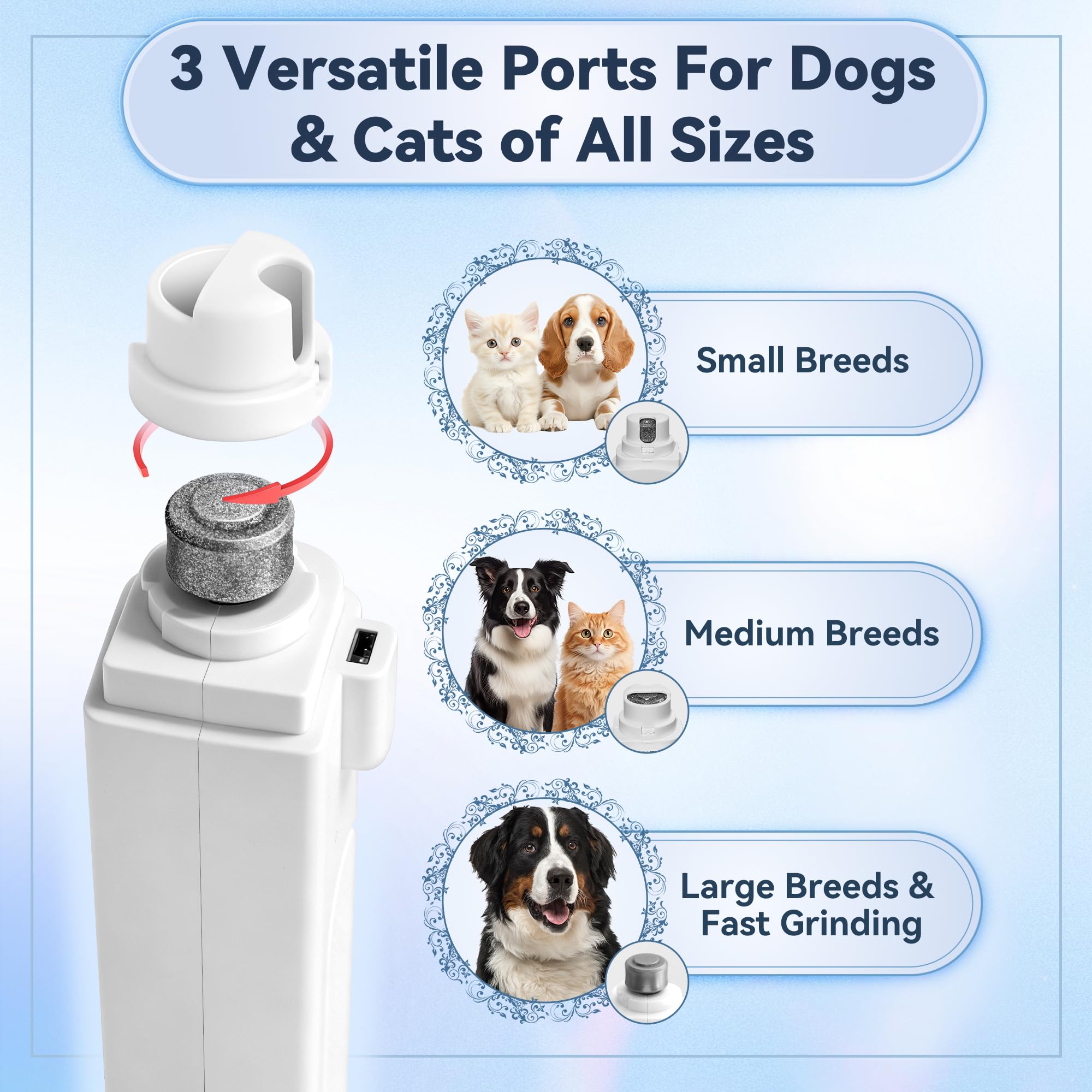 Quiet Pet Nail Clipper & Grinder - 2-in-1 -6 Quiet Pet Nail Clipper & Grinder - 2-in-1 -6