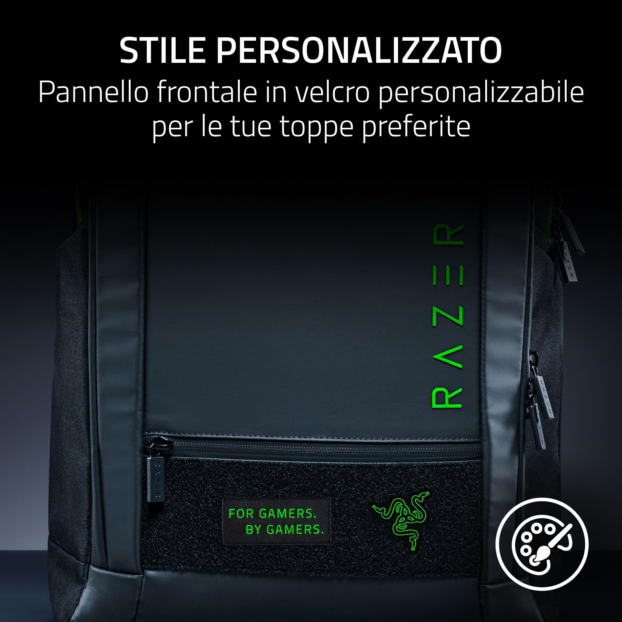 Razer Rogue 18" V4 – Zaino da viaggio funzionale con scomparto per laptop da 18 pollici - Passante per valigie con rotelle - Resistente agli strappi e all'acqua - Comfort ergonomico | Nero