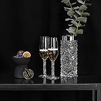 Vista 5 de Orrefors Juego de 2 copas de cristal champán/flauta de 8 quilates