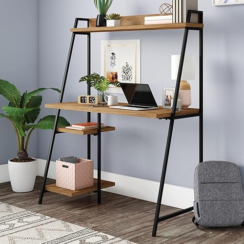 Miniatura 7 de Sauder North Avenue Escritorio para computadora con gabinete, L 43.07" x W 20.16" x H 54.21", Mango Sindoori