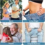 No Buckle No Show Belt for Men Buckle Free Stretch Belt for Jeans Pants 1.38 Inches Wide, Suit for Pants Size 30-48 Inches, A-Black