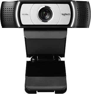 Logitech C930e 1080p HD Business Webcam - 90° Wide View, Low-Light Tech, Skype Lync Certified Black