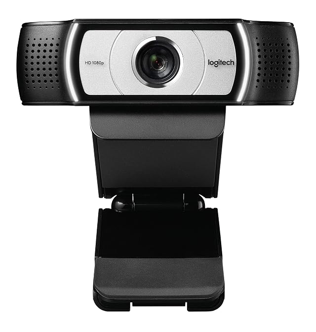 Logitech C930e 1080P HD Video Webcam - 90-Degree Extended View Microsoft Lync 2013 and Skype Certified - Black