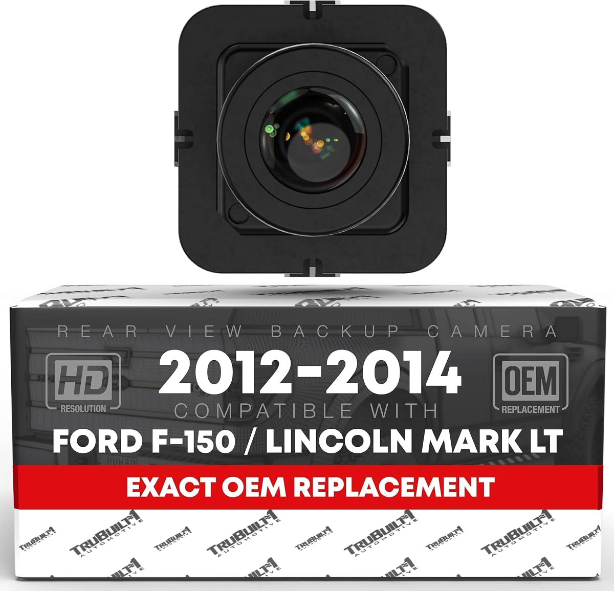 Cámara de visión trasera - Compatible con Ford F150, SVT Raptor, Lincoln Mark LT 2012-2014 - Reemplazo de cámara de asistencia de estacionamiento inverso - OEM EL3Z-19G490-D, CL3Z-19G490-B, CL3Z-19G490-C, CL3Z-19G490-D
