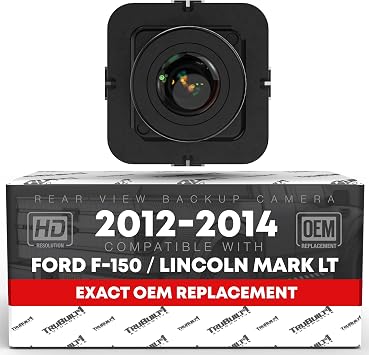 Rear View Backup Camera - Compatible with 2012-2014 Ford F150, SVT Raptor, Lincoln Mark LT - Reverse Park Assist Camera Replacement - OEM EL3Z-19G490-D, CL3Z-19G490-B, CL3Z-19G490-C, CL3Z-19G490-D