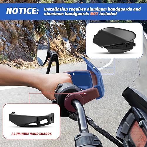 Miniatura 3 de LDETXY Deflectores de viento para Can Am Ryker, protectores de manos de plástico negro, deflectores de aire para Can-Am Ryker 600 900 Sport & Rally