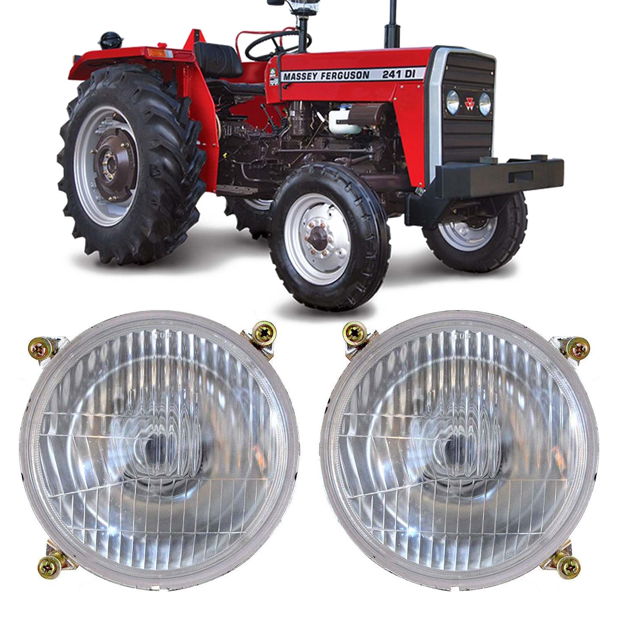 Tractor Headlight Assembly Fit for Massey Ferguson Tractor Lights, 100 200 500 600 Series Tractor Headlights 1860178M1 1672767M91 massey ferguson 135 Headlights (LH+RH)