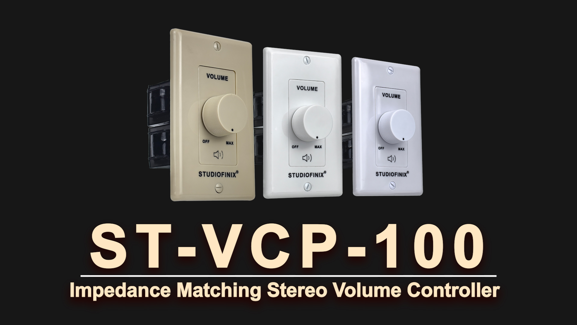 Amazon.com: STUDIOFINIX 100W in Wall Volume Control Knob Matching