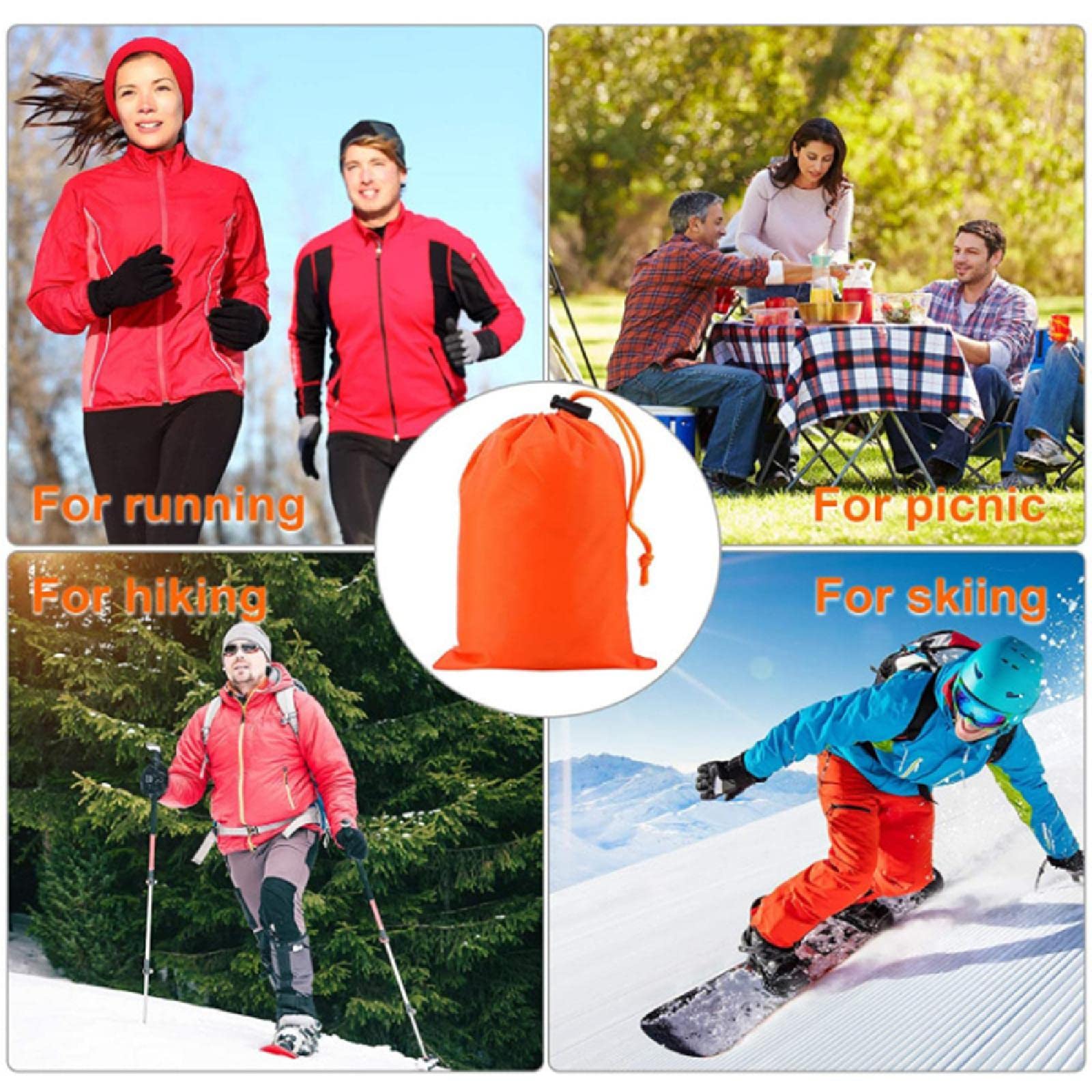 Saco de Dormir de Emergencia, Bolsa Bivvy de Supervivencia Ligera e Impermeable Manta de Rescate de Emergencia para Acampar al Aire Libre, Senderismo