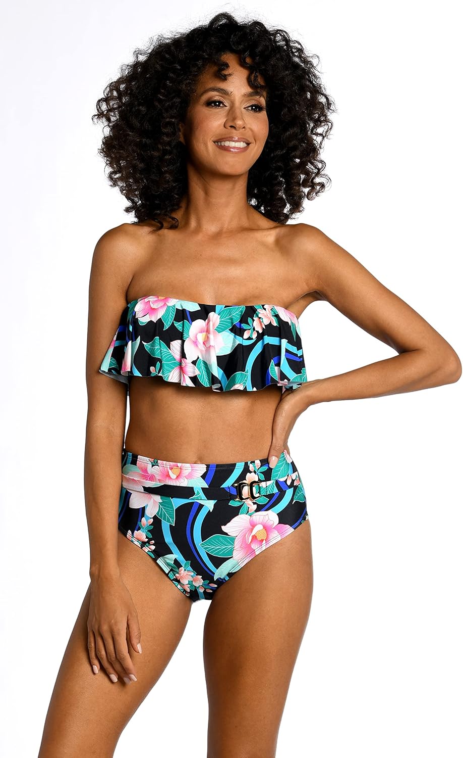 La Blanca Women's Bandeau Hipster Bikini Swimsuit Top