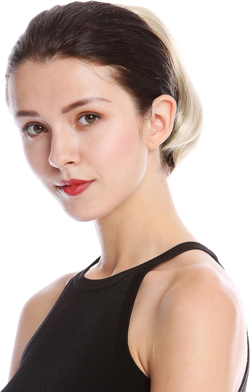 WIG ME UP - N869-V-22 Ponytail Hairpiece Extensions Bun very short straight but voluminous champagne blond - Image 4