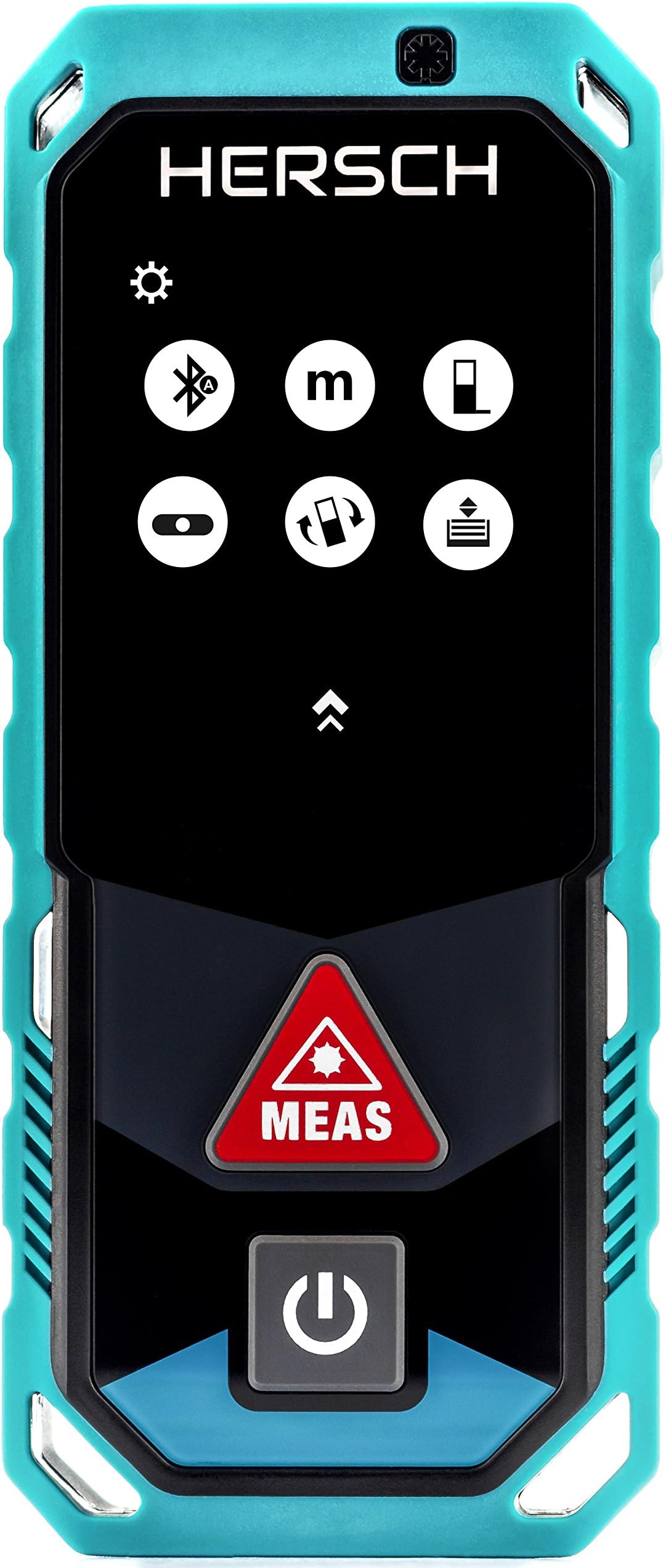 Hersch LEM 100 Laser Measure (Measuring Range 0.05 - 100m, Bluetooth + App, Rotating Colour Display with Touch Screen, 3D Measuring, Tilt Sensor, Ni-MH Battery, Holster, Protection Class IP65) 841925