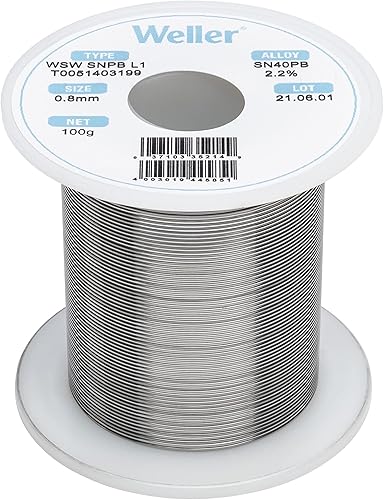 Miniatura 9 de Weller PSI100K Super-Pro Kit de soldador de butano inalámbrico autoencendido con alambre de soldadura Weller Dia 1.0 mm  0.039 in, peso 100 g  3.527