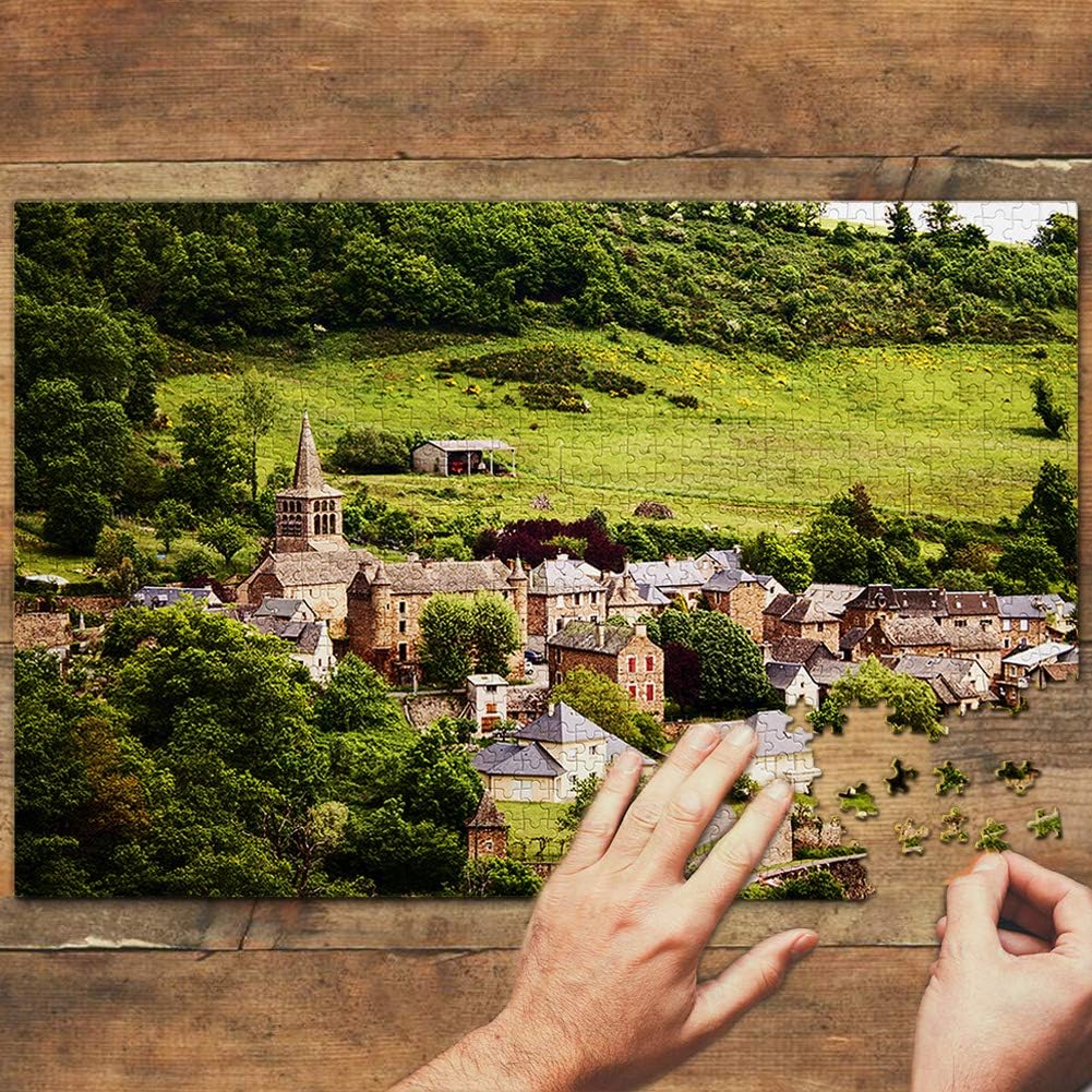 France Aveyron Castle Jigsaw Puzzle 1000 Piece Travel Souvenir Wooden