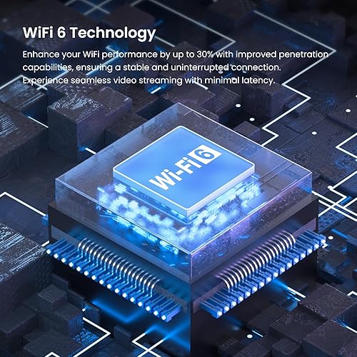 Miniatura 2 de Tenda Cámara interior 2K, WiFi 6 cámaras inalámbricas para seguridad en el hogar, llamadas con un solo toque, detección de llanto humanomascotabebé,