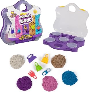 Kinetic Sand Farbspiel-Koffer, 5 Farben