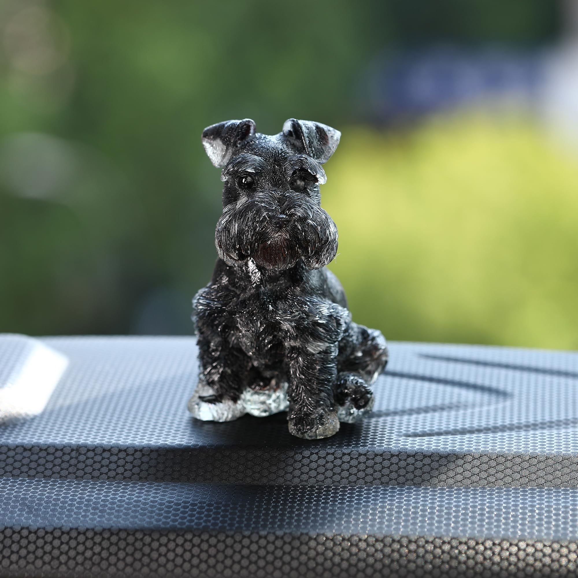 Amazon.co.jp: Reyife 4インチ 黒曜石犬の置物、ハンドメイド 