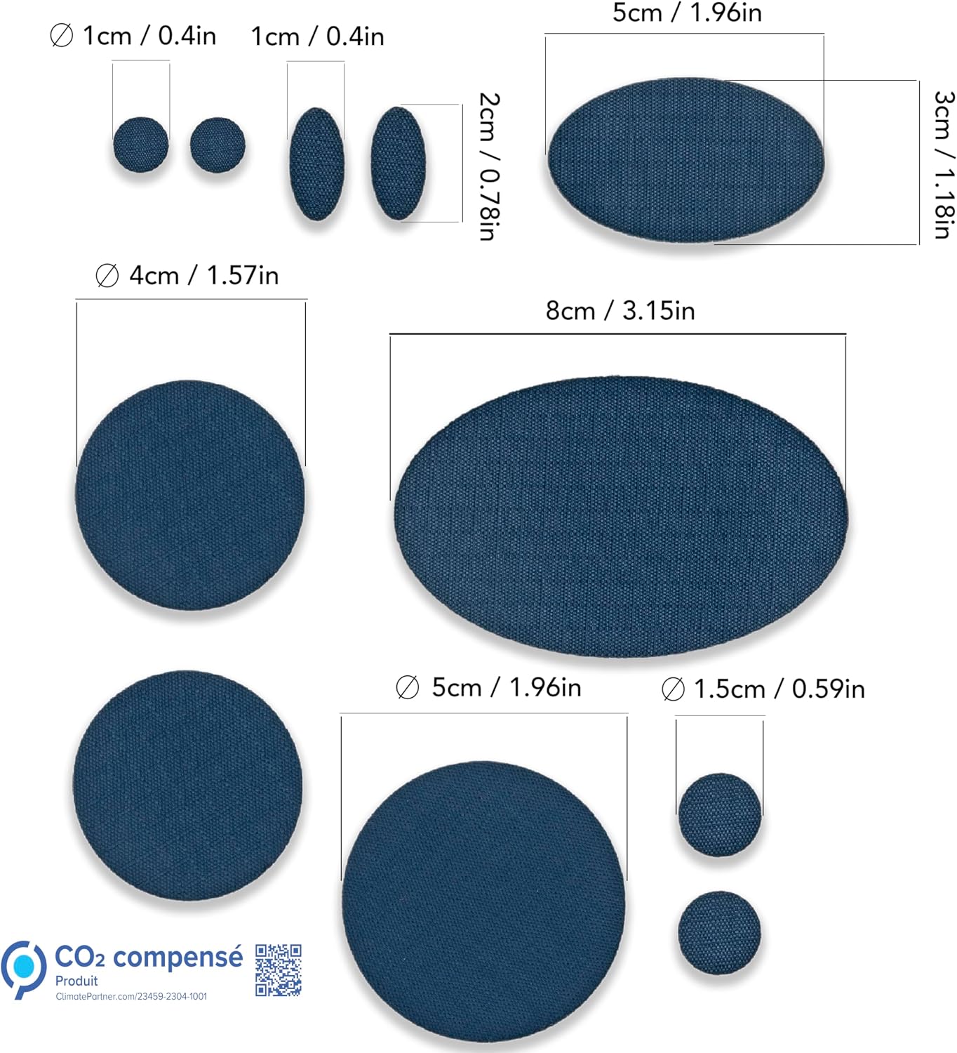 aZengear Down Jacket Repair Patches Kit, Clear Pink & Dark Blue, 33 Pre-Cut Waterproof Self-Adhesive Patches for Puffer Coats Tents & Outdoor Gear image 2