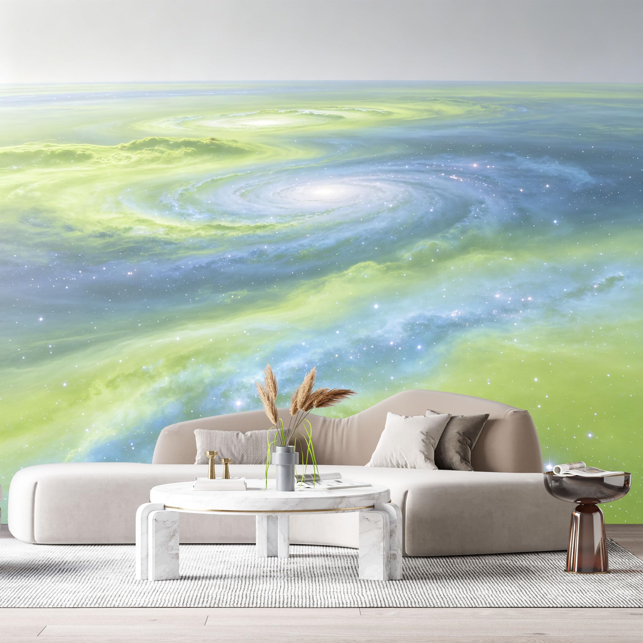 Custom Size Wall Murals Abstract Modern Contemporary Space Galaxy Nebula Stars SelfAdhesiveWall Fabric Removable Wallpaper Wall Decor for Living Room Bedroom Bathroom