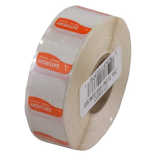 Miniatura 2 de DayMark Etiquetas solubles, con día de la semana, trilingües, de 34 x 34 pulgadas., 1000