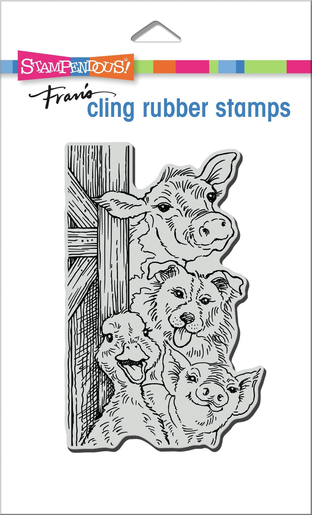 Stampendous Cling Stamp, Funny Farm