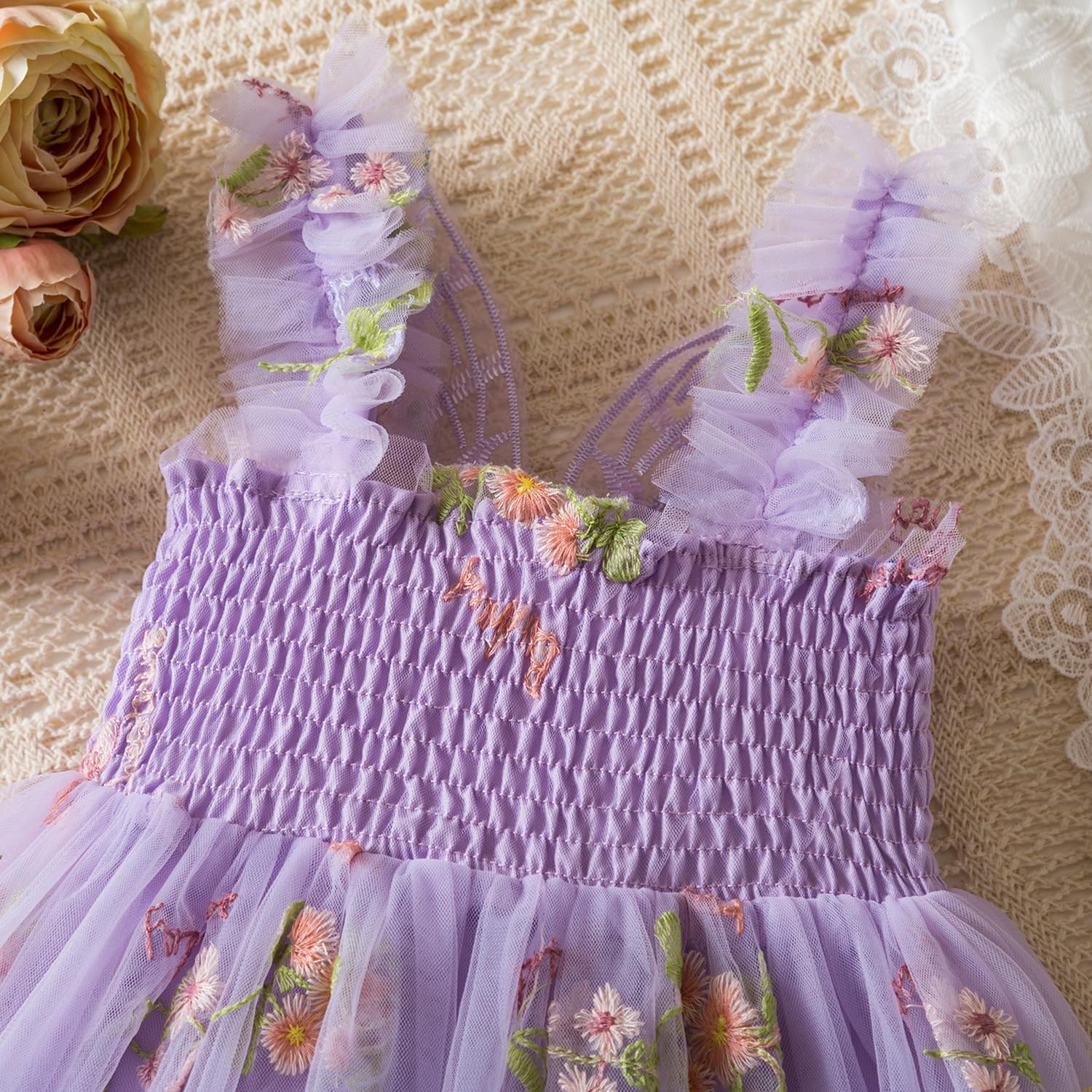 Nileafes Toddler Girl Fairy Butterfly Tulle Dress Sequins Birthday Princess Casual Holiday Dresses - Image 3