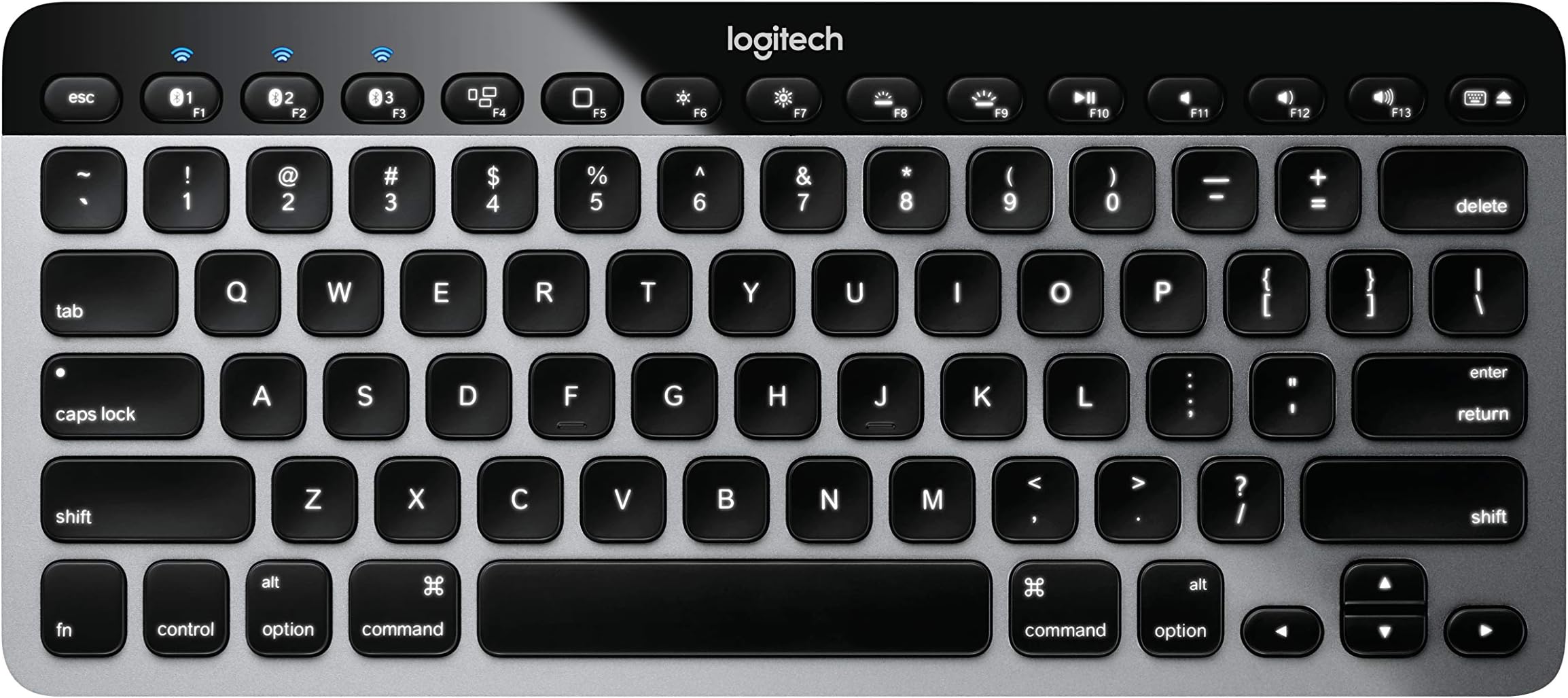 Logitech Bluetooth Easy-Switch K811 Keyboard For Mac, Ipad, Iphone - Silver/Black