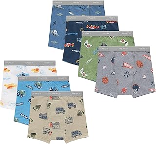 Hanes boys Potty Training Underwear, Light Leaks Toddler Cotton Briefs and Boxer Briefs, Multi-pack