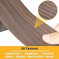 Vista 205 de GSCIT Club Bandas de borde de roble, rollo de 1 pulgada x 10 pies de bandas de borde de chapa - Cinta de madera real flexible previamente pegada
