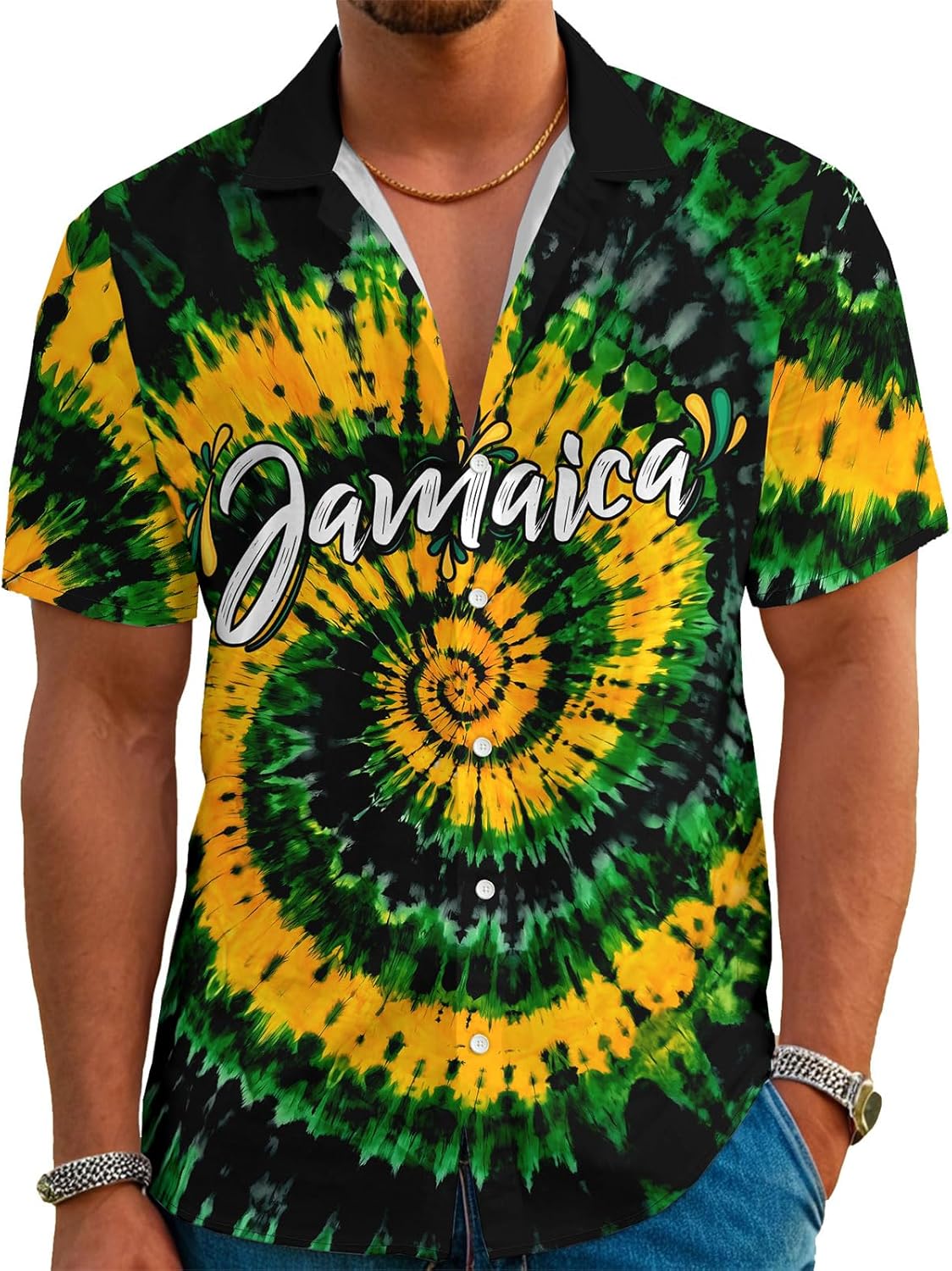 Hawaiian Shirts for Men Short Sleeve Casual Novelty Printed Hawaiian Shirt Button Down Aloha Shirts