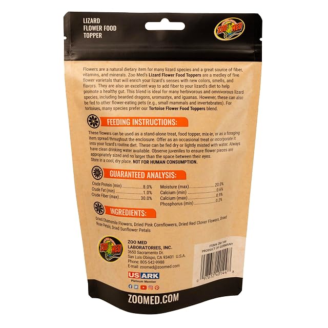 Foto 2 de 4 de Zoo Med Flower Food Topper for Lizards 1,4 Ounce