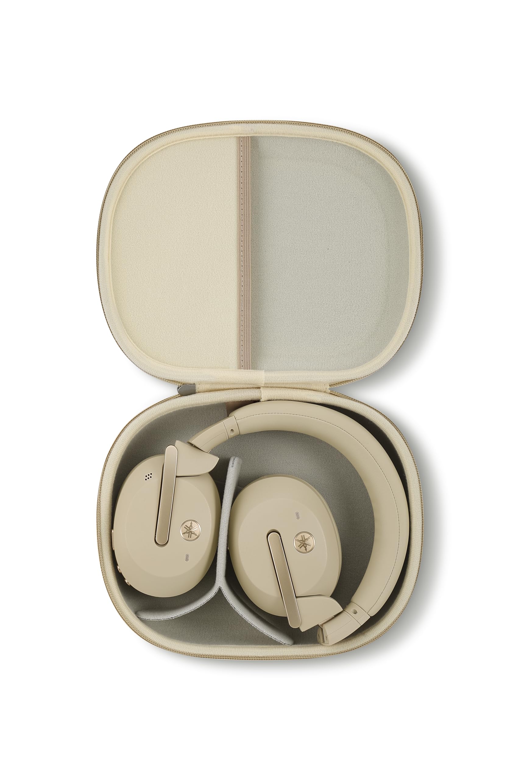 Yamaha YH-E700B Kabellose Over-Ear-Bluetooth-Kopfhörer mit 32 Stunden Akkulaufzeit und Active Noise Cancelling – In Beige