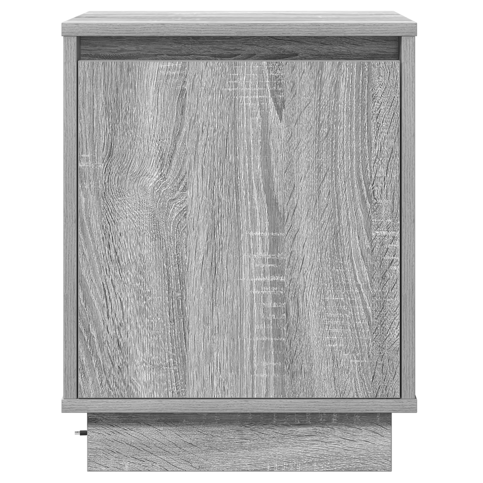 Graues Sonoma Nachttischset mit zwei Schubladen, modernes Design für Schlafzimmer, robuster Holzwerkstoff, platzsparend 39x34,5x50 cm, stilvolle Aufbewahrung