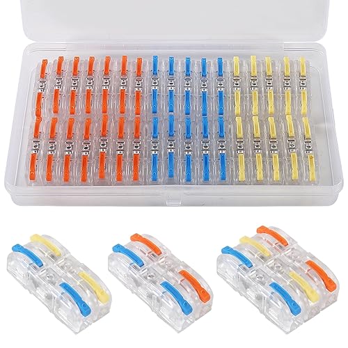 Miniatura 7 de 50 conectores de cable de palanca, conductores SPL-1, conectores compactos, conectores de palanca, tuercas, terminales eléctricos para cable blando