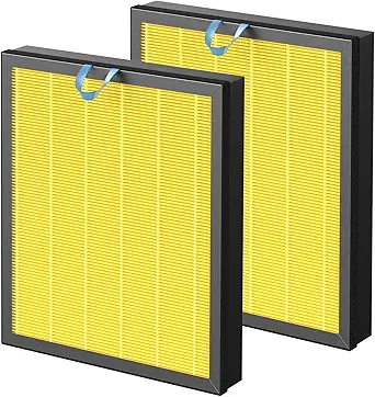 2 Pack Vital 200S Pet Care Replacement Filter for LEVOIT Vital 200S and Vital 200S-P Air Purifier, 3-IN-1 HEPA and High-Efficiency Activated Carbon Filter, Vital 200S-RF-PA (LRF-V201-YUS), Yellow