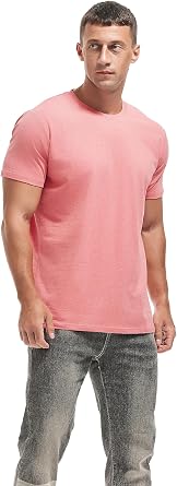 VEIISAR Crew Neck T-Shirts Premium Men's T-Shirts Soft and Fitted T-Shirt Casual Stylish Tee