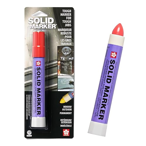 Miniatura 8 de Marcador de pintura solidificada Solid Marker de Sakura, de 14 a 392 grados Fahrenheit, Negro, 1 Negro (Black Paint),Azul (Blue Paint),Pintura